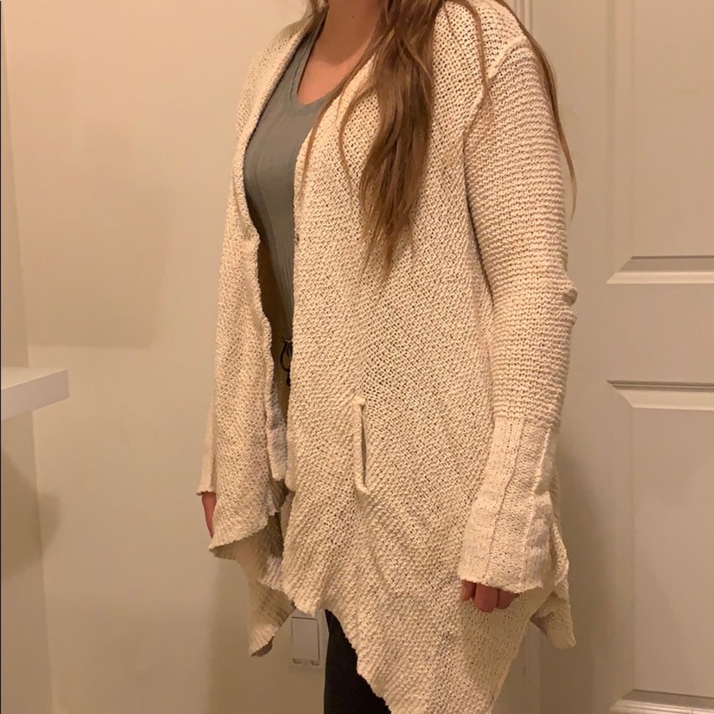 Free People asymmetrical hem sweater